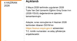 YDUS Sınav Sonuçları Açıklandı