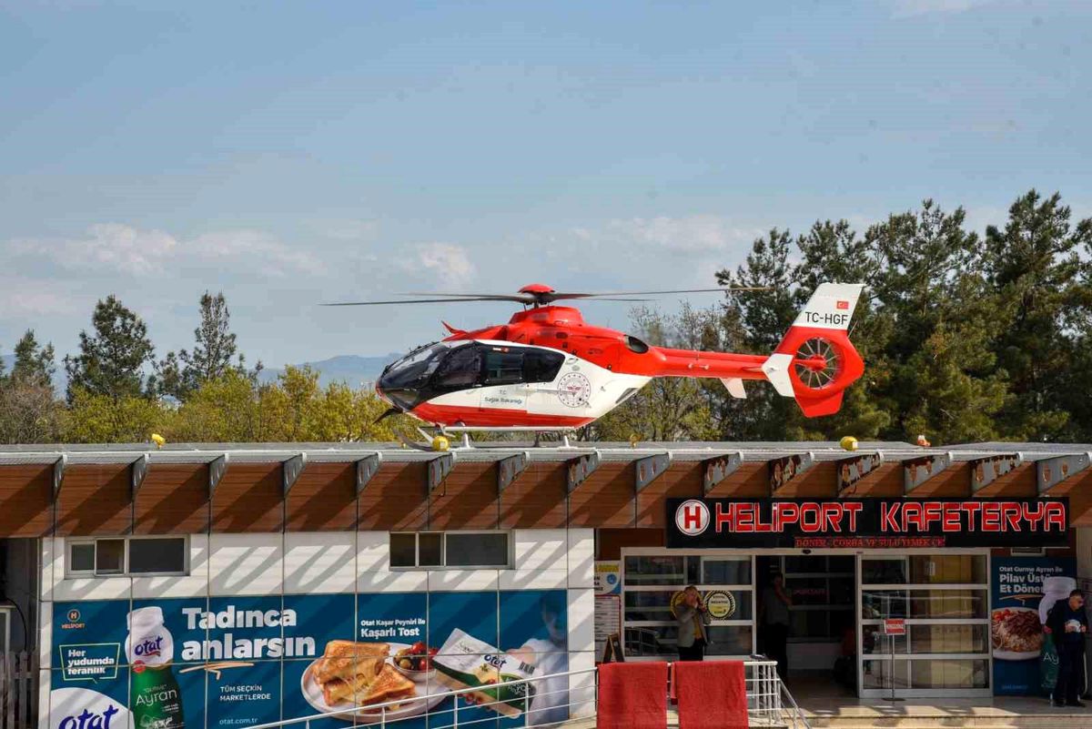 Samsun’da Genç Kız Ambulans Helikopterle Hastaneye Sevk Edildi