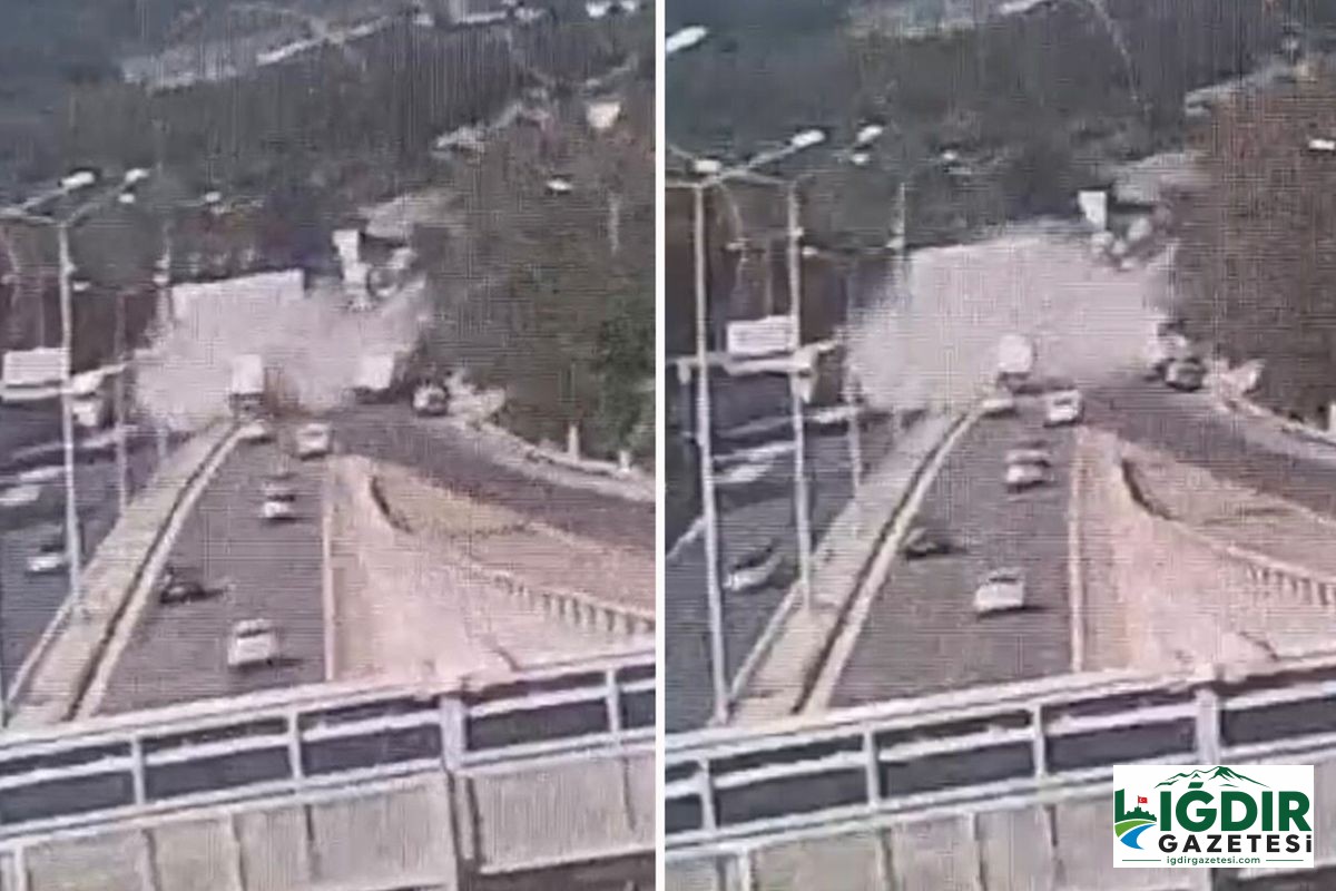 İzmir’de bir polis memurunun şehit olduğu, 2 kişinin hayatını kaybettiği kaza güvenlik kamerasında