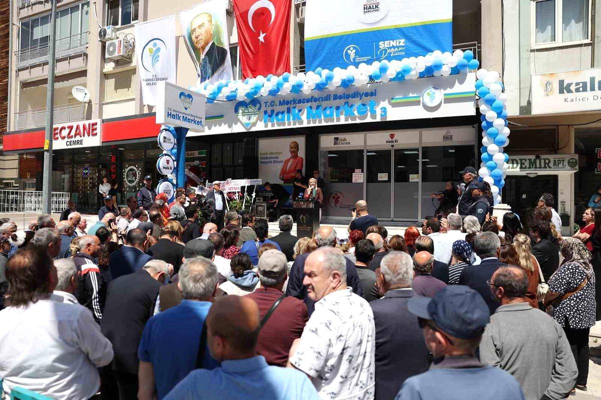 Merkezefendi Halk Market’in 3. şubesi hizmete açıldı