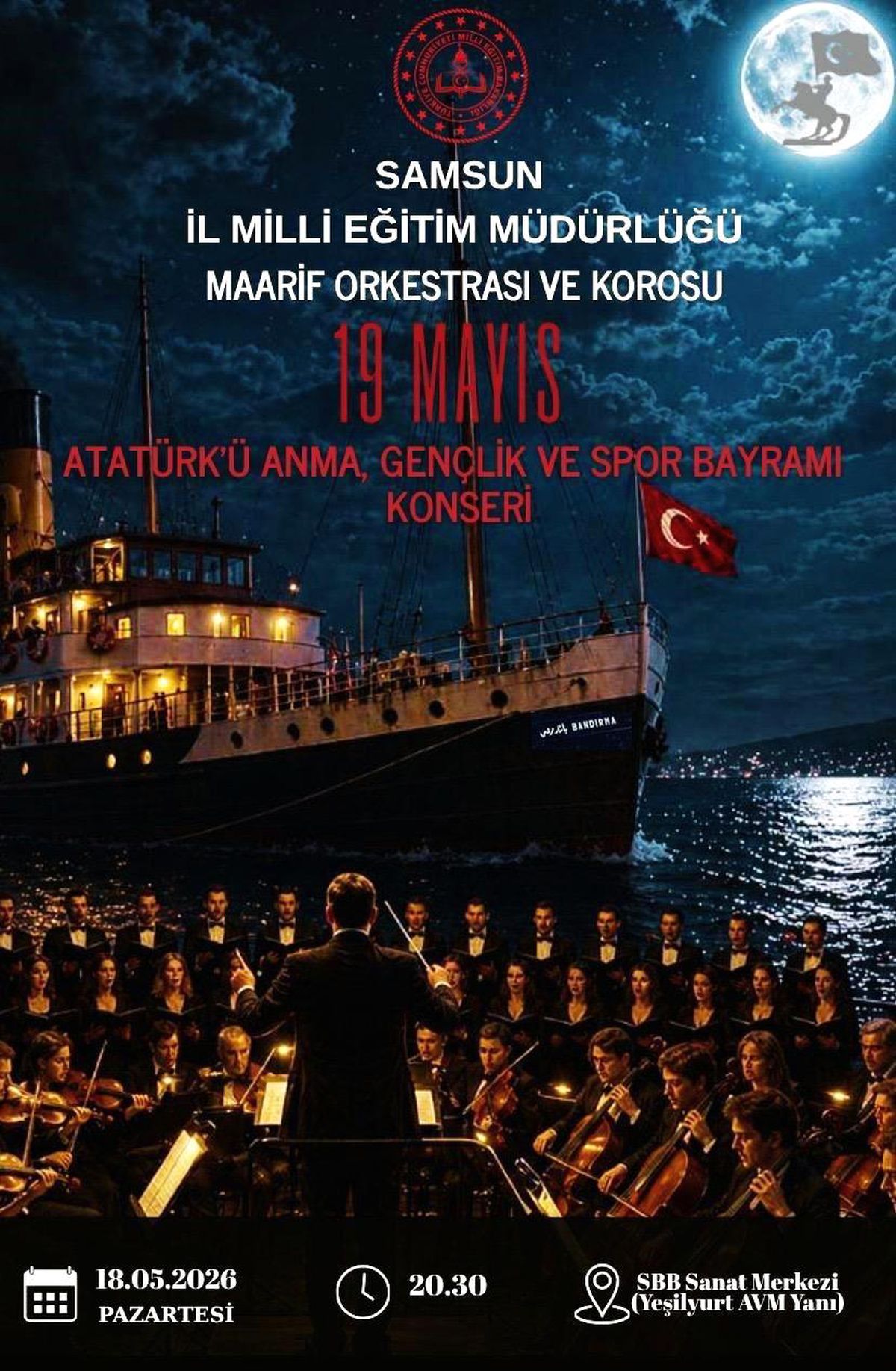 Samsun’da 19 Mayıs Konseri