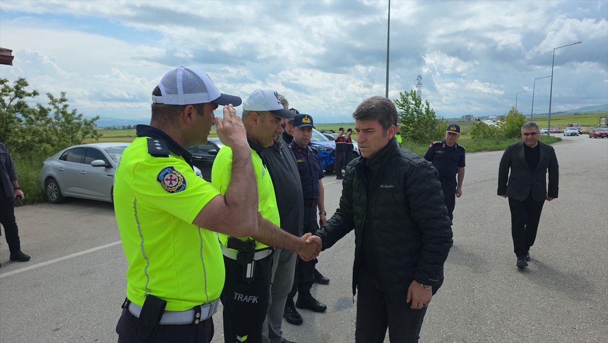Amasya Valisi Trafik Denetimlerini İnceledi