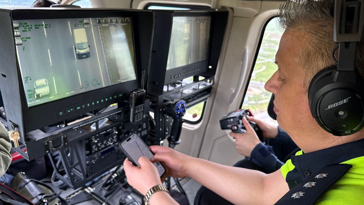 Ankara’da Trafik Denetimi Helikopterle Yapıldı
