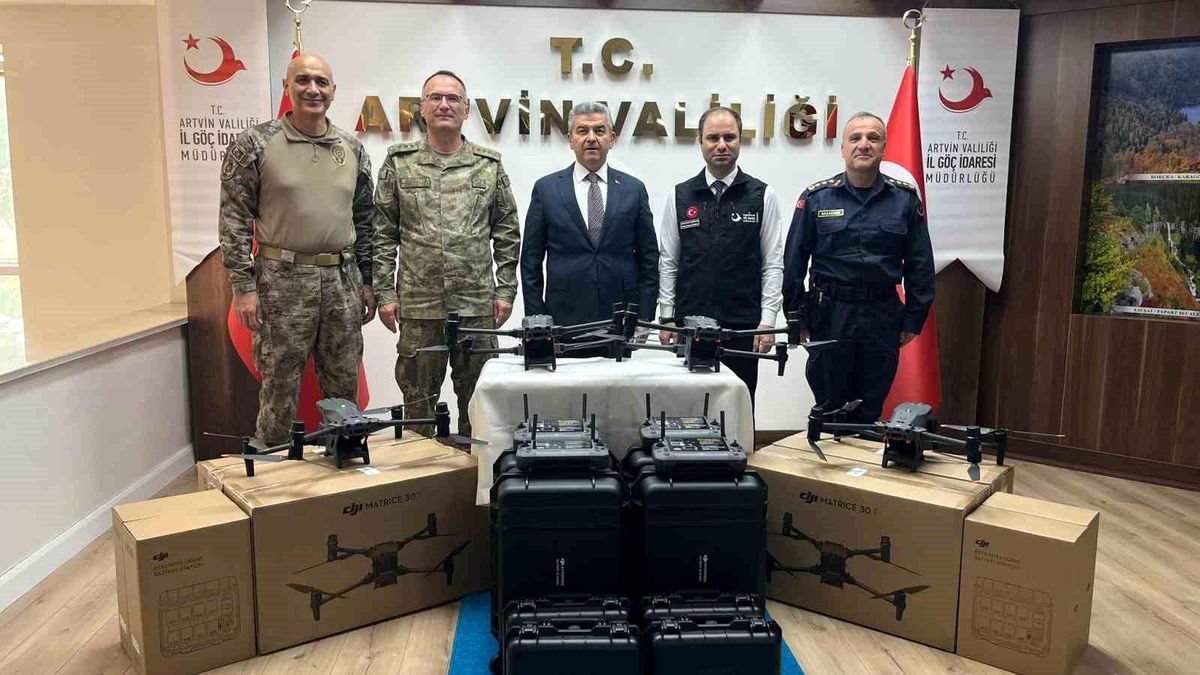 Artvin’e Termal Dron Desteği