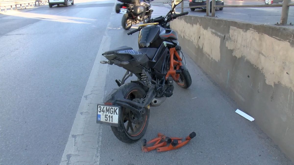 Ataşehir’de Motosiklet Kazası