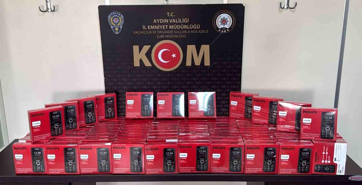 Aydın’da 100 Kaçak Telefon Ele Geçirildi