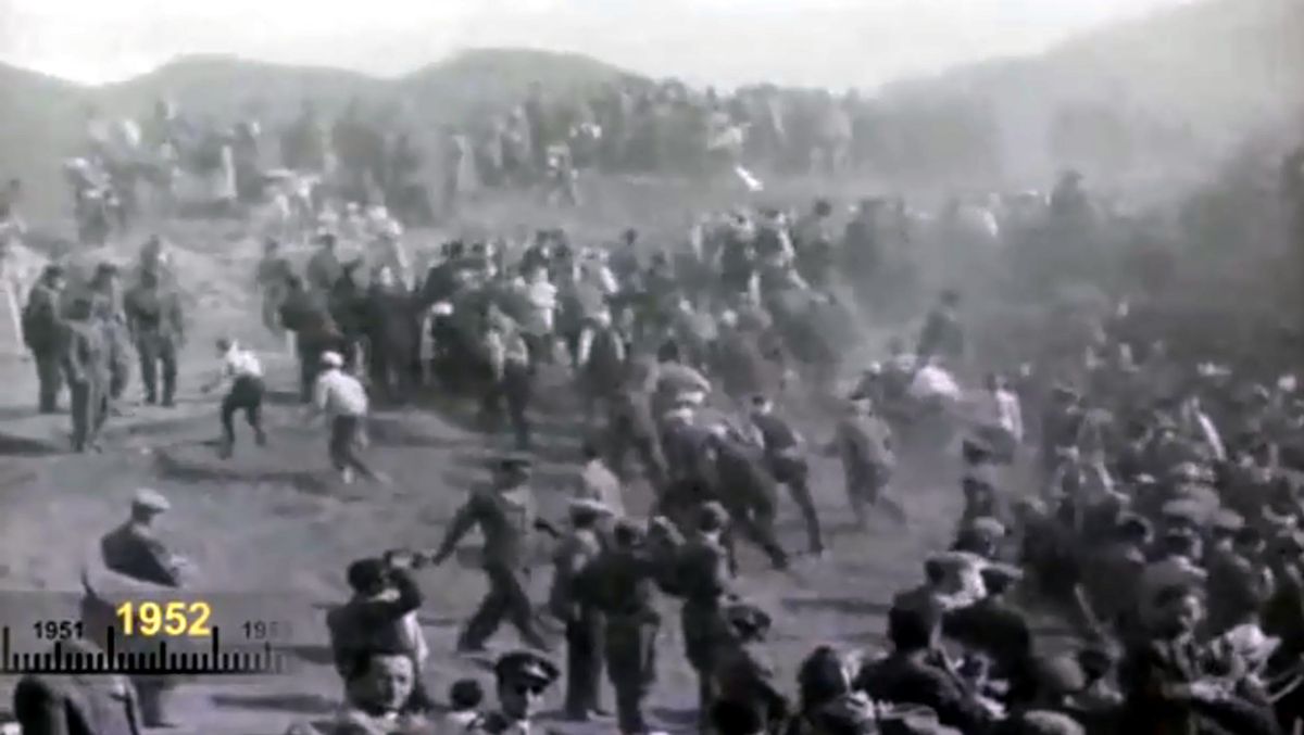 Nene Hatun’un 1952’deki Aziziye Tabyası açılış görüntüleri ortaya çıktı