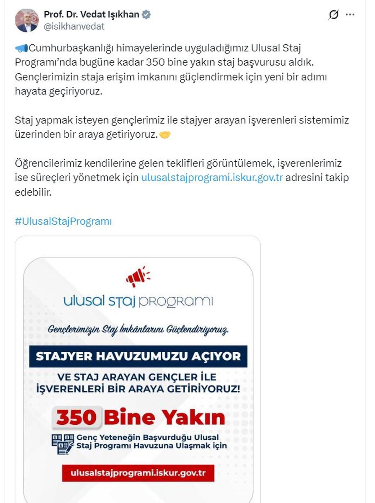 Gençler İçin Yeni Staj İmkanları