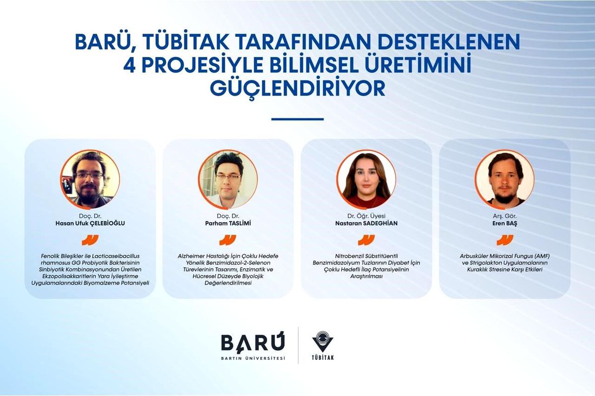 Bartın Üniversitesi 4 Projeye TÜBİTAK Desteği