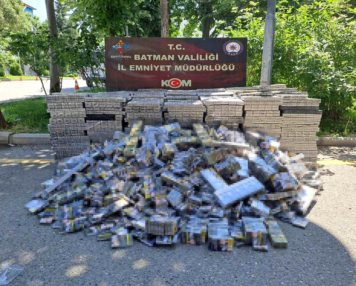 Batman’da 14.600 Paket Kaçak Sigara Ele Geçirildi