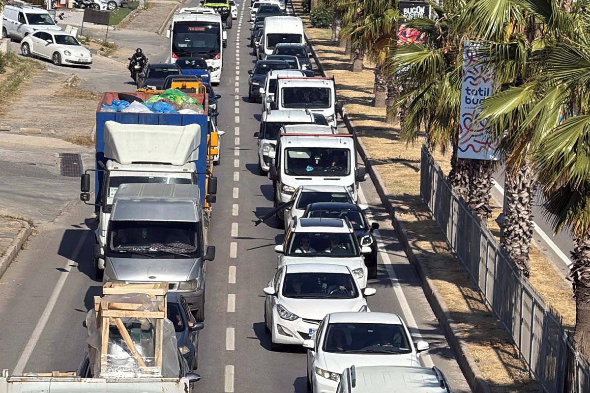 Bodrum’a bayram tatilinde 3 günde 67 bin araç girişi