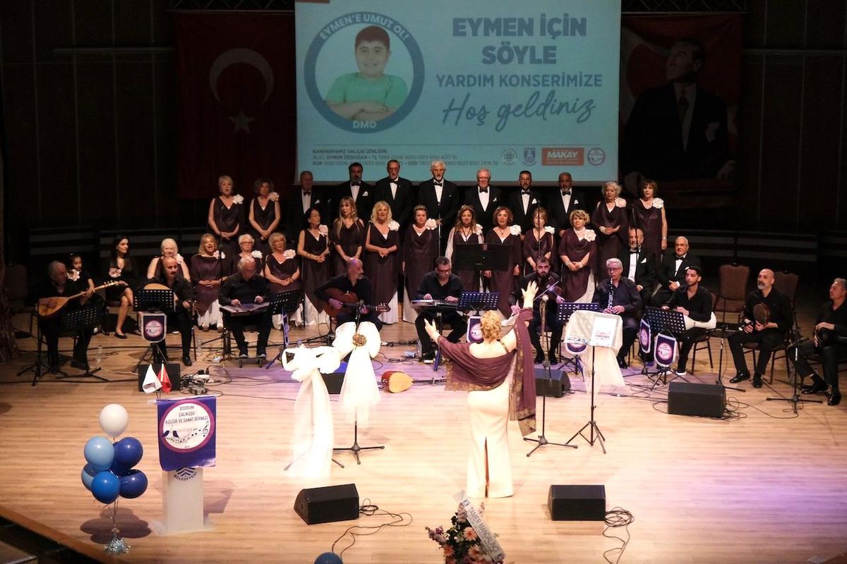 Bodrum’da Eymen İçin Söyle Yardım Konseri gerçekleşti