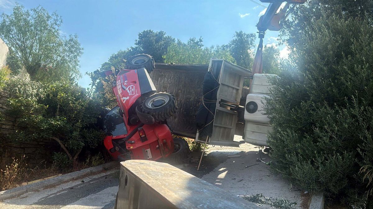 Bodrum’da Kamyon Devrildi: Üç Kişi Yaralandı