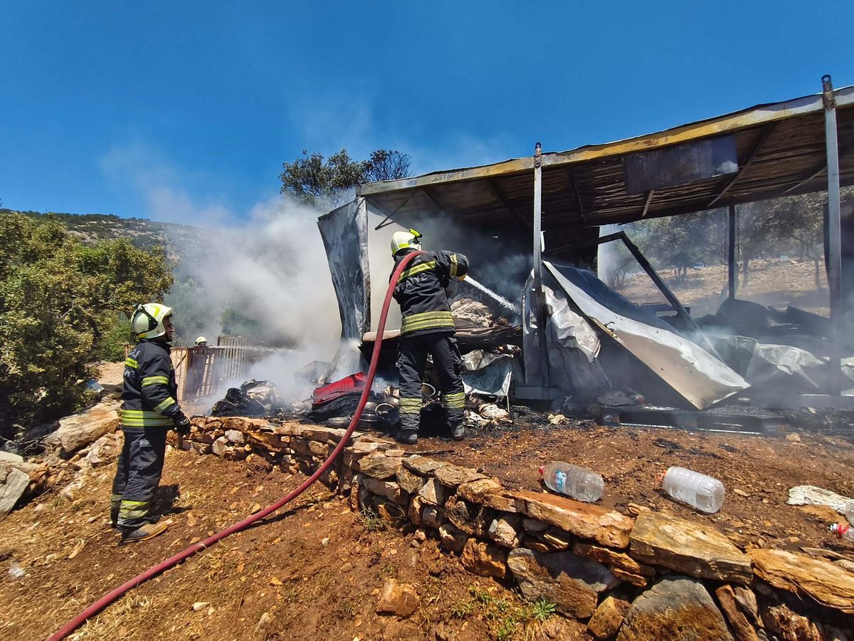Bodrum’da Yangın: Konteyner Kullanılamaz Hale Geldi