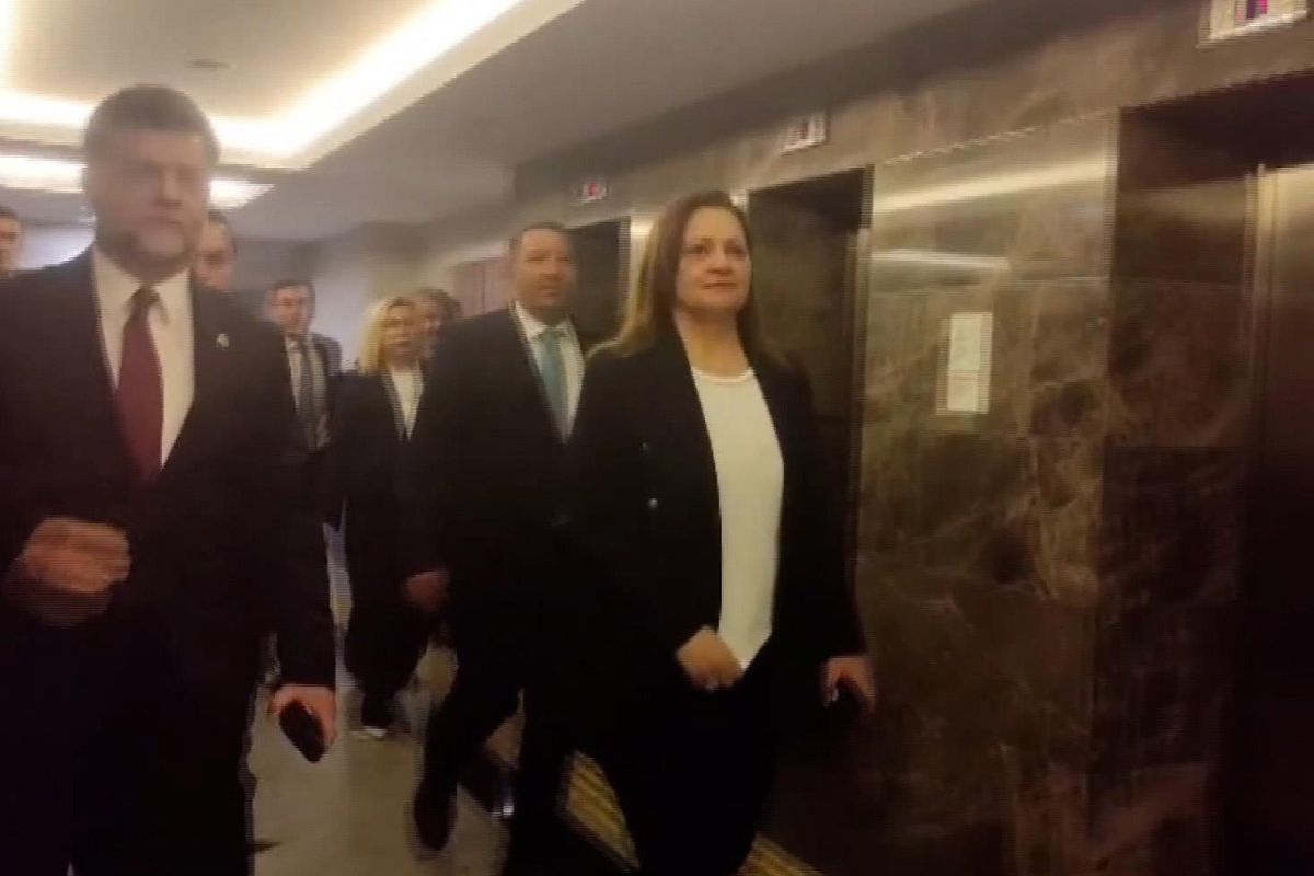 Burcu Köksal, AK Parti Genel Merkez binasında