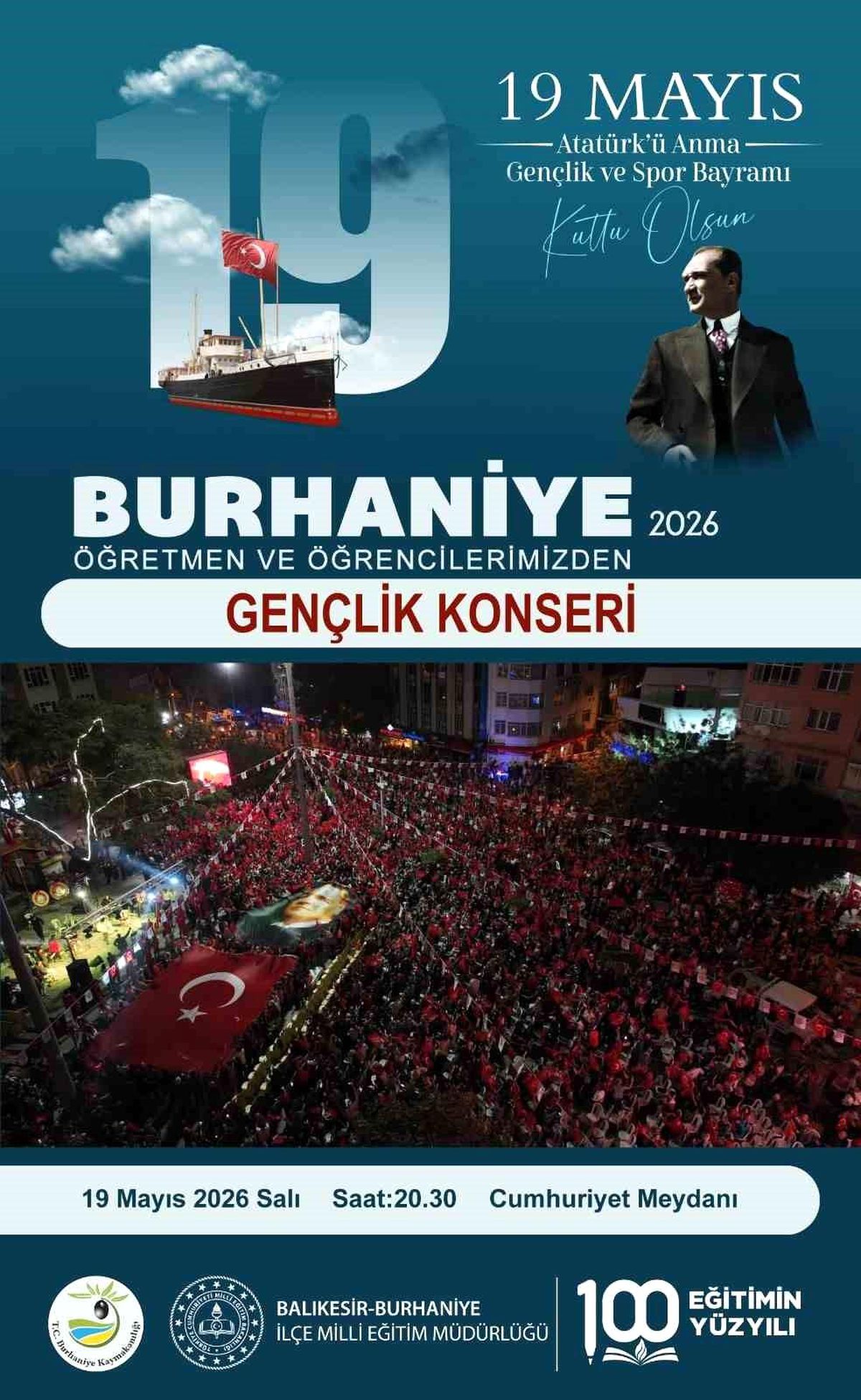 Burhaniye’de Gençlik Konseri 19 Mayıs’ta