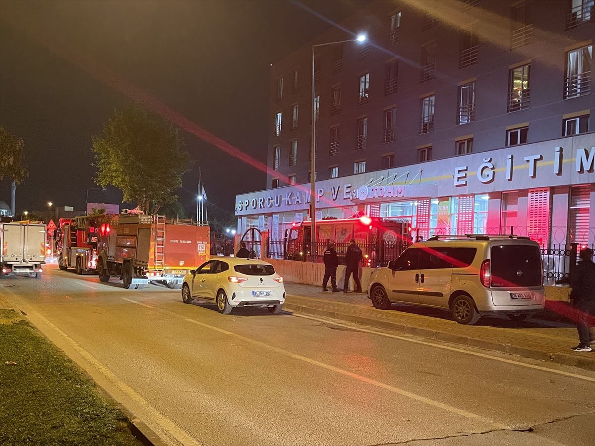 Bursa’da Sporcu Merkezi’nde Yangın