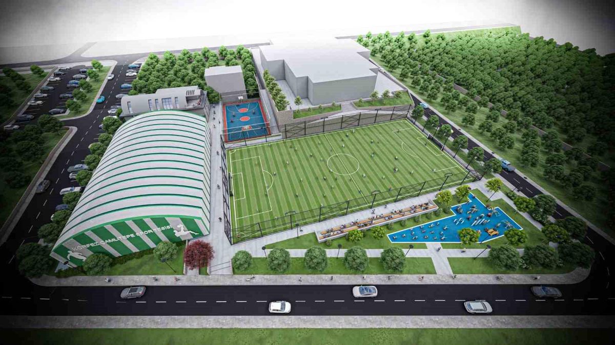 Çamlıtepe Spor Kompleksi’nin yüzde 71’i tamamlandı
