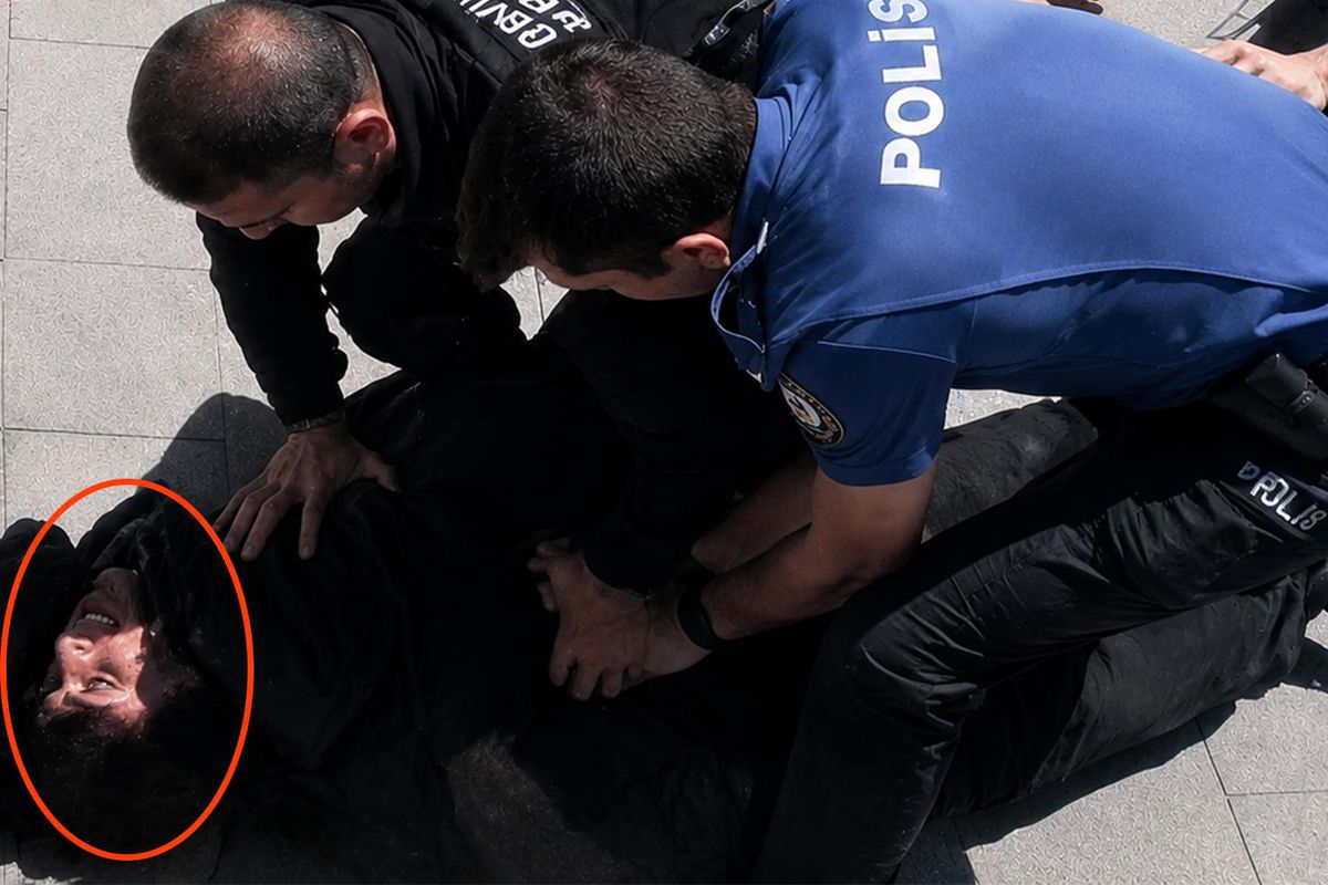 Çorlu’da iki polisimizi şehit eden saldırganın yakalanma anı kamerada