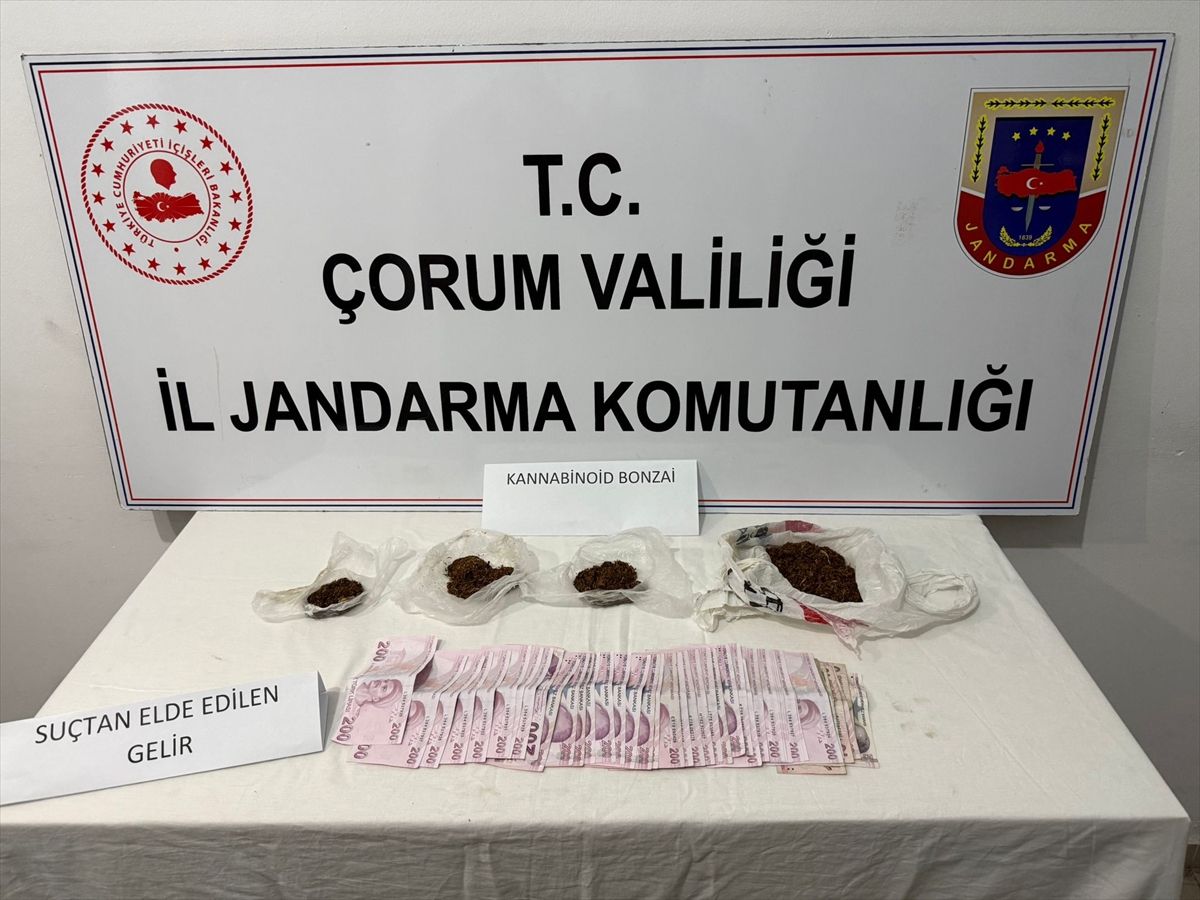 Çorum’da Uyuşturucu Operasyonu: 3 Gözaltı