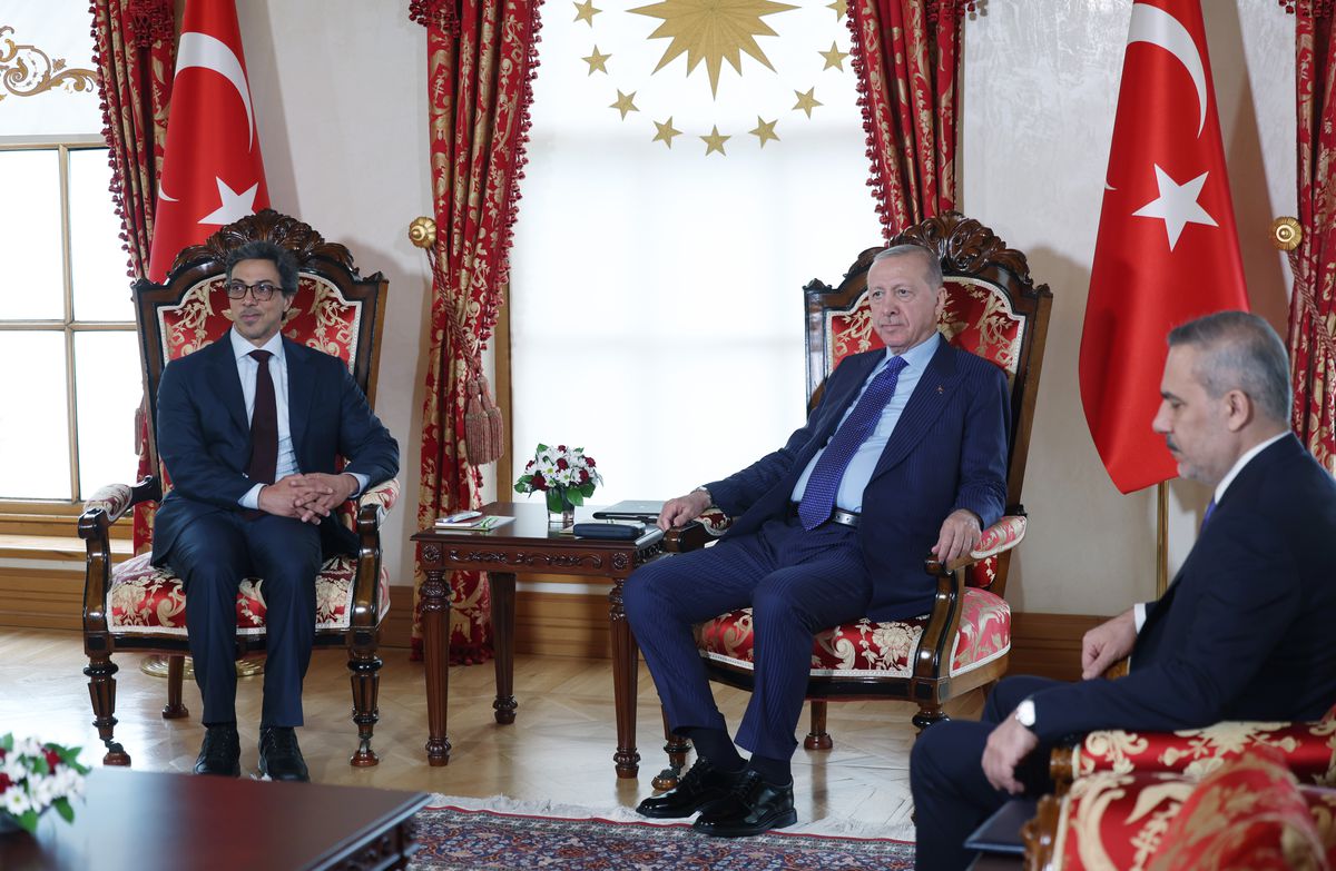 Cumhurbaşkanı Erdoğan, BAE Devlet Başkanı yardımcısı Şeyh Mansur Bin Zayid Al Nahyan’ı kabul etti