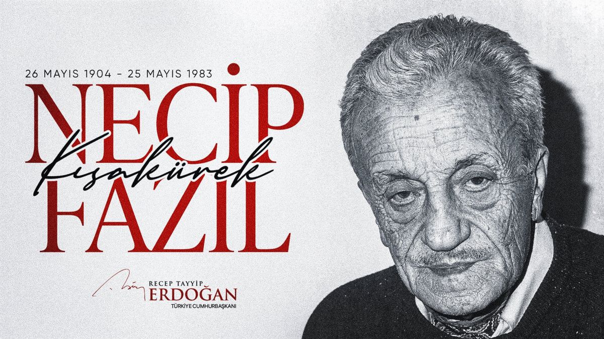 Erdoğan’dan Necip Fazıl’a Anma Mesajı