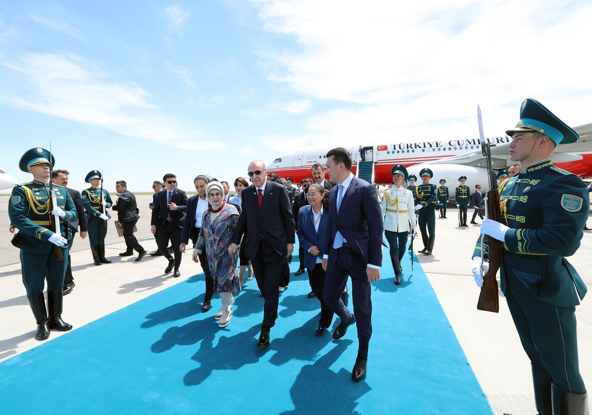 Erdoğan, Türk Devletleri Teşkilatı Zirvesi için Türkistan’da