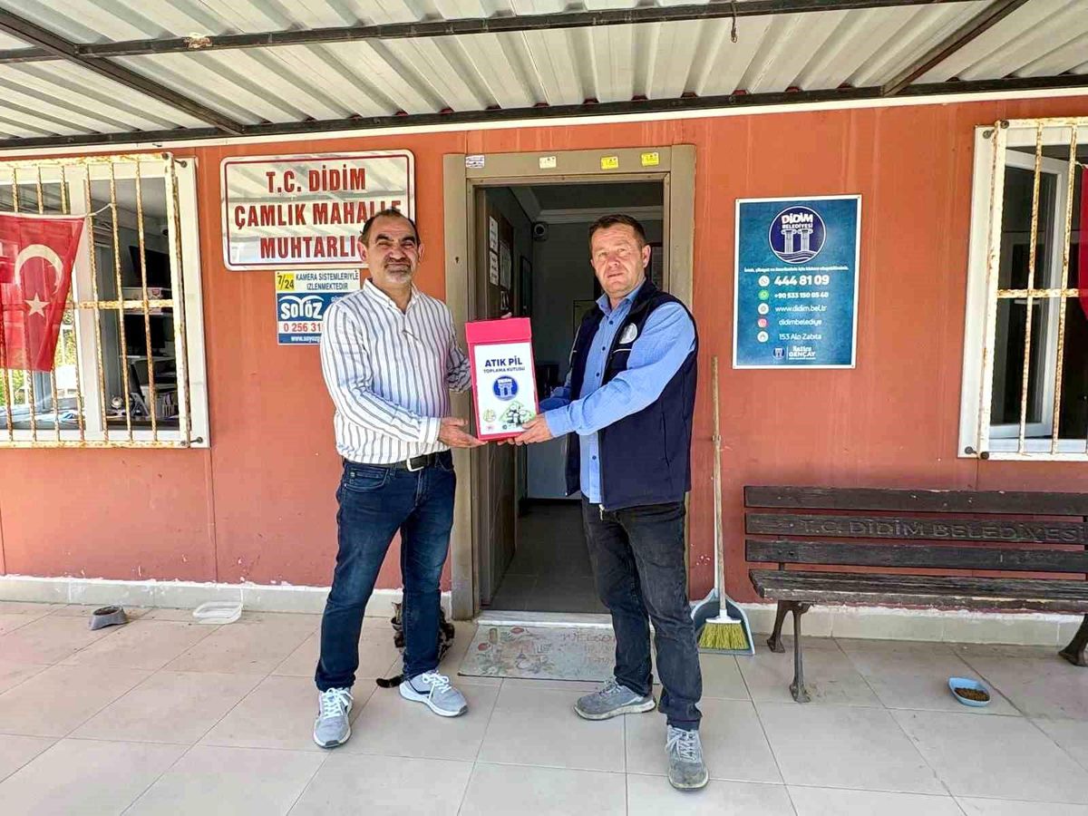 Didim’de atık piller geri dönüşüme kazandırılıyor