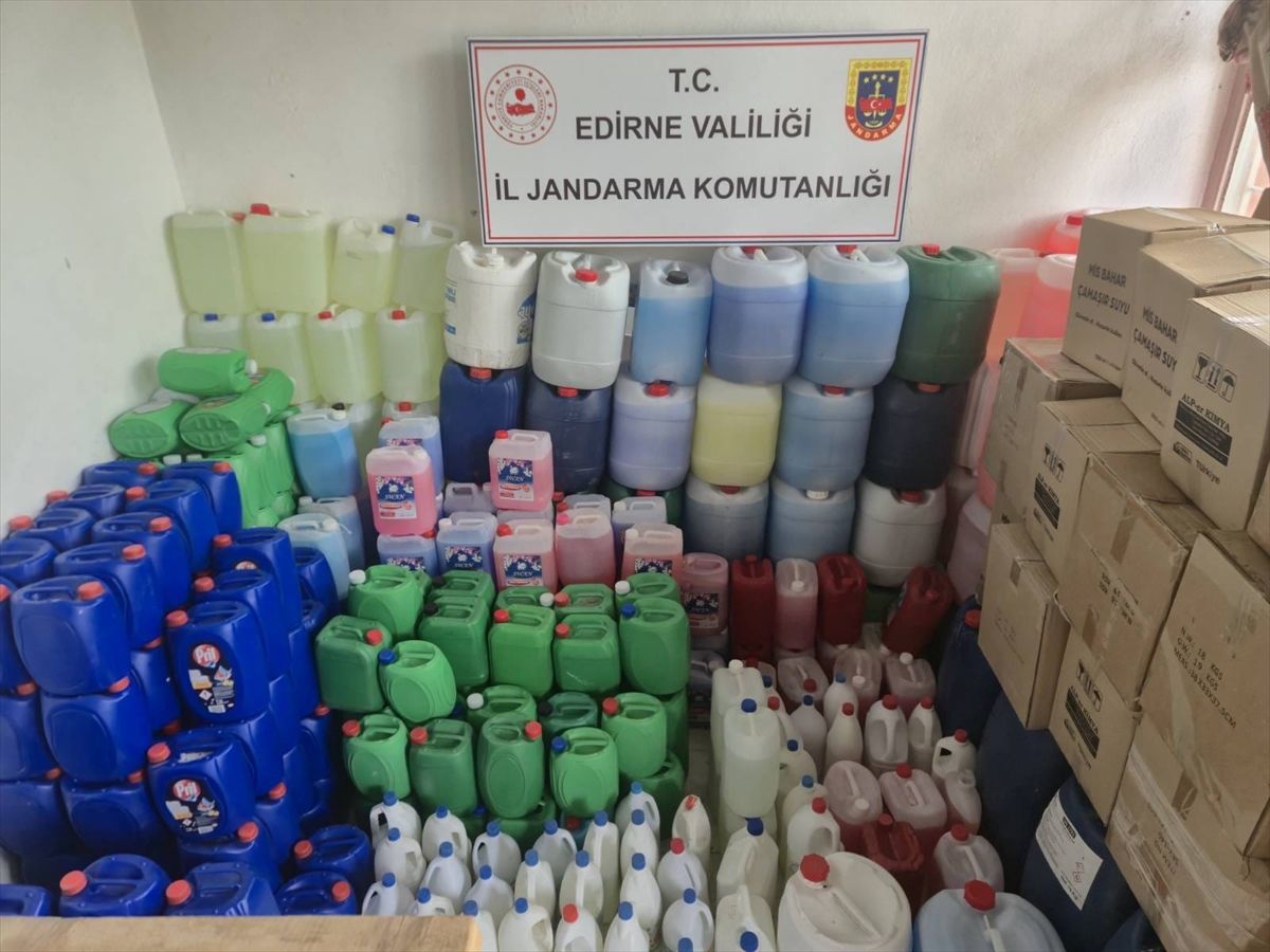 Edirne’de 4.613 Litre Sahte Deterjan Ele Geçirildi