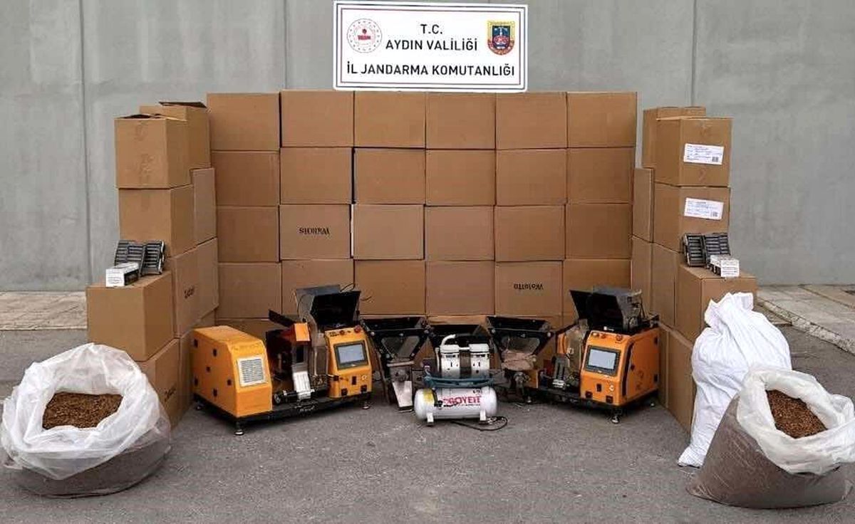 Aydın’da Kaçak Sigara İmalatına Baskın