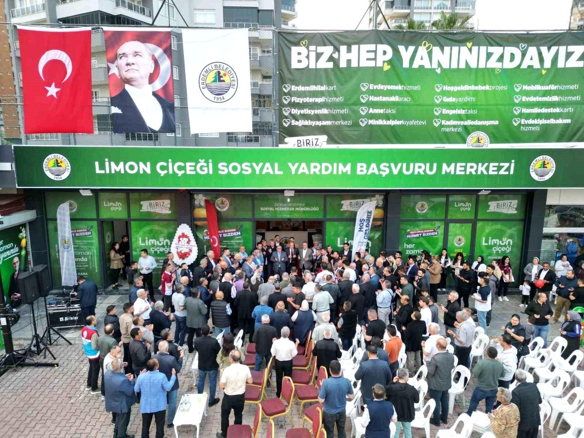 Erdemli’de sosyal yardımlar için yeni merkez açıldı