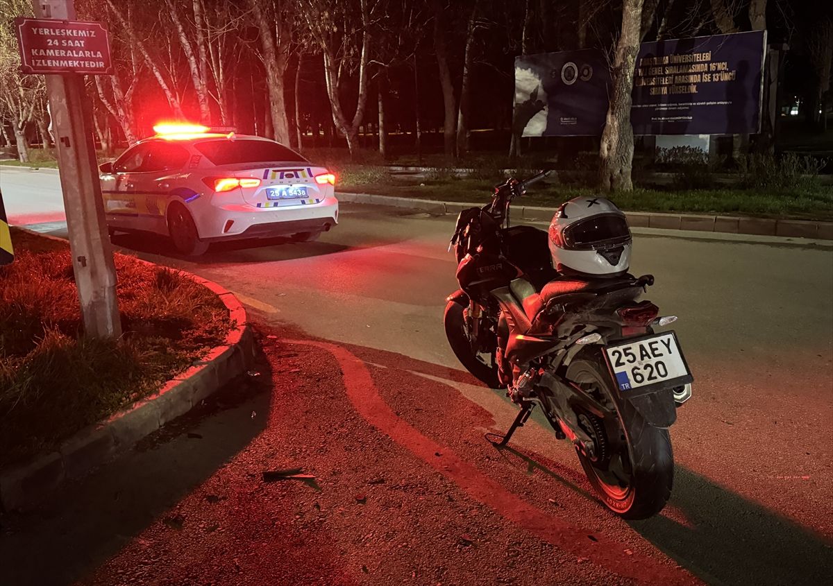 Erzurum’da motosiklet kazası: 1 ağır yaralı