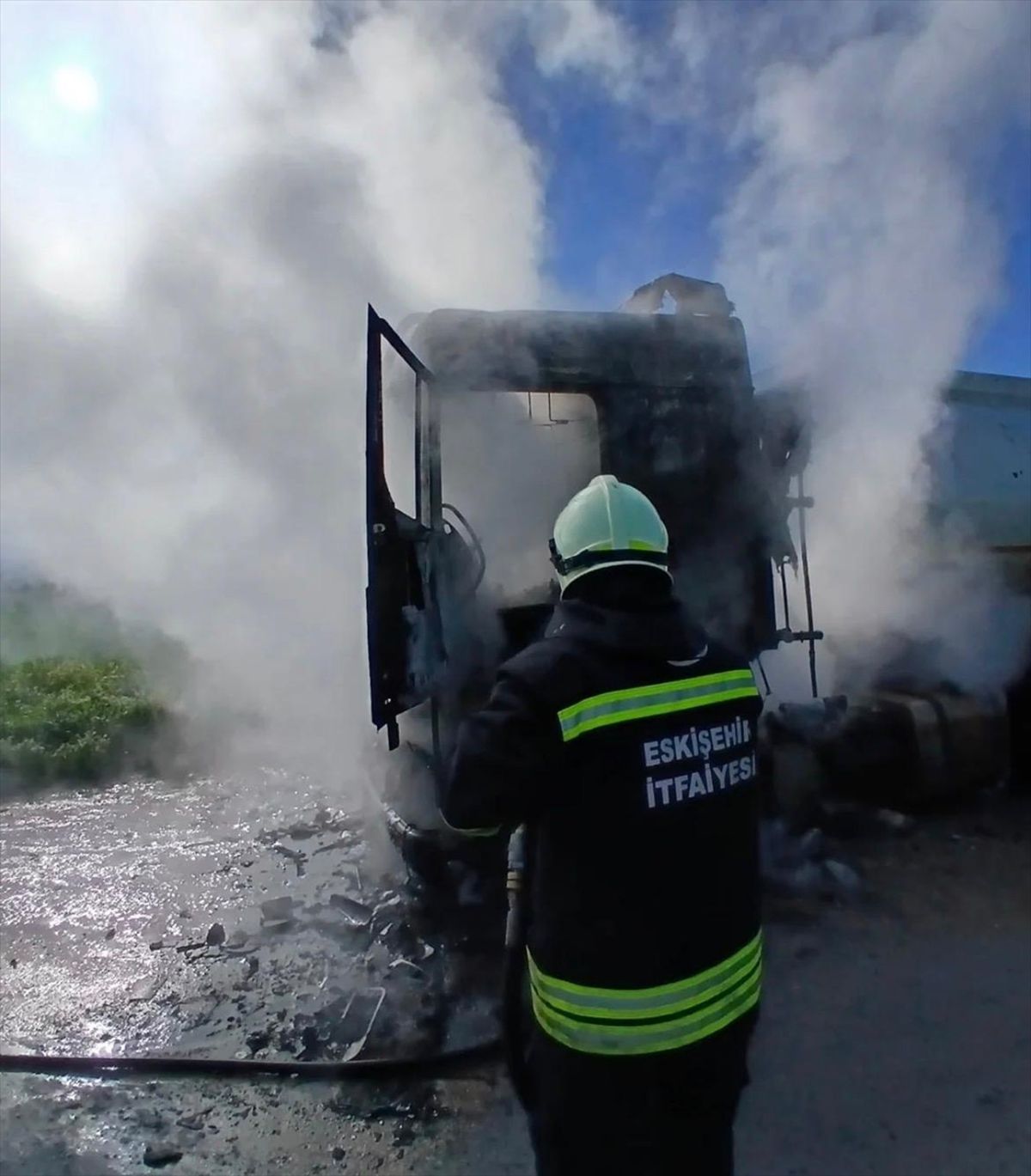 Sivrihisar’da Tanker Yangını