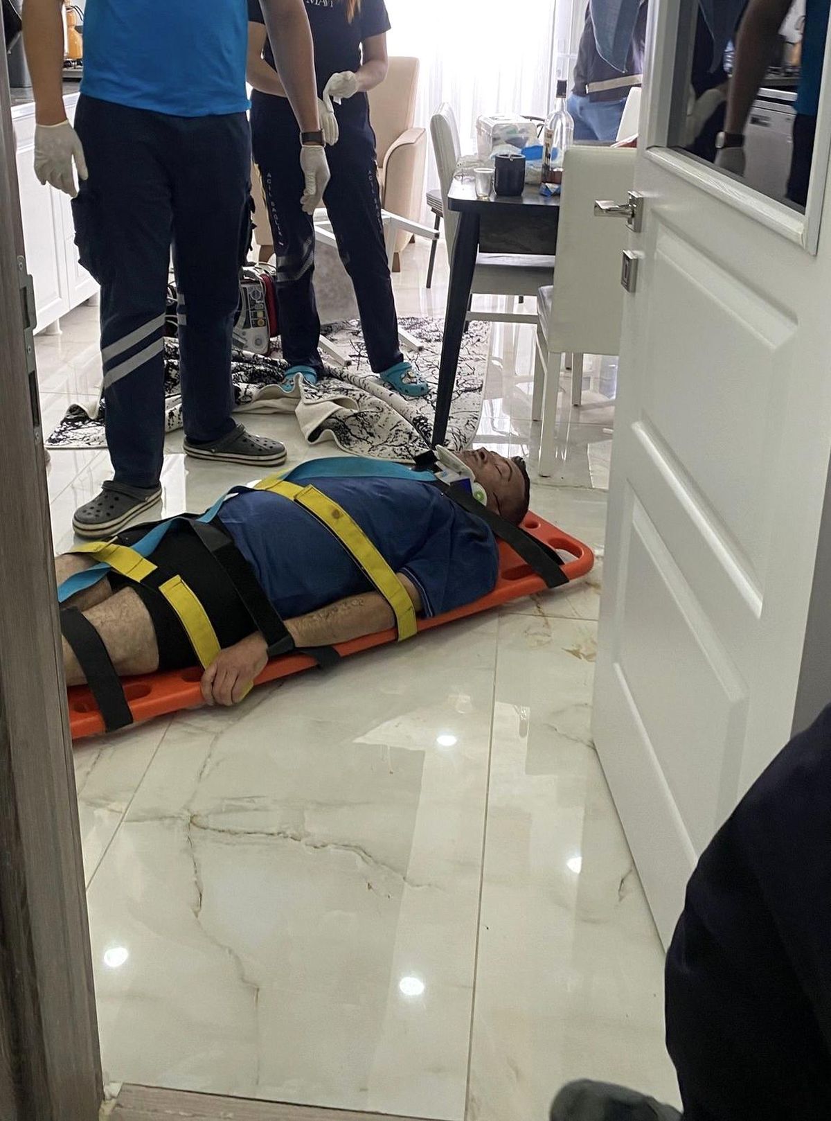Iğdır’da Düşen Kişi Hastaneye Kaldırıldı