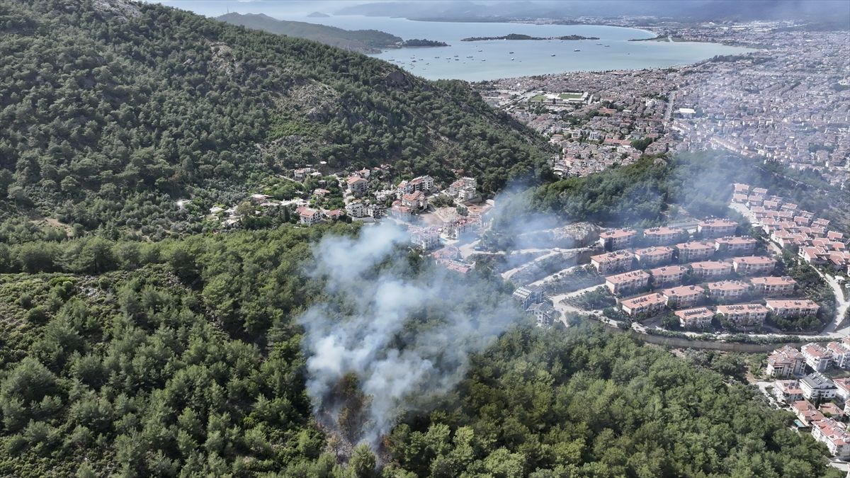 Fethiye’de Orman Yangınına Hava ve Karadan Müdahale