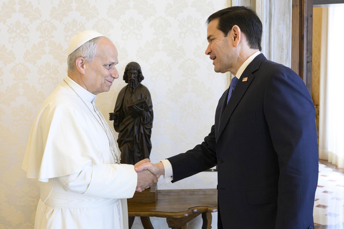 Gerilim sonrası ilk temas! Rubio ile Papa Vatikan’da bir araya geldi