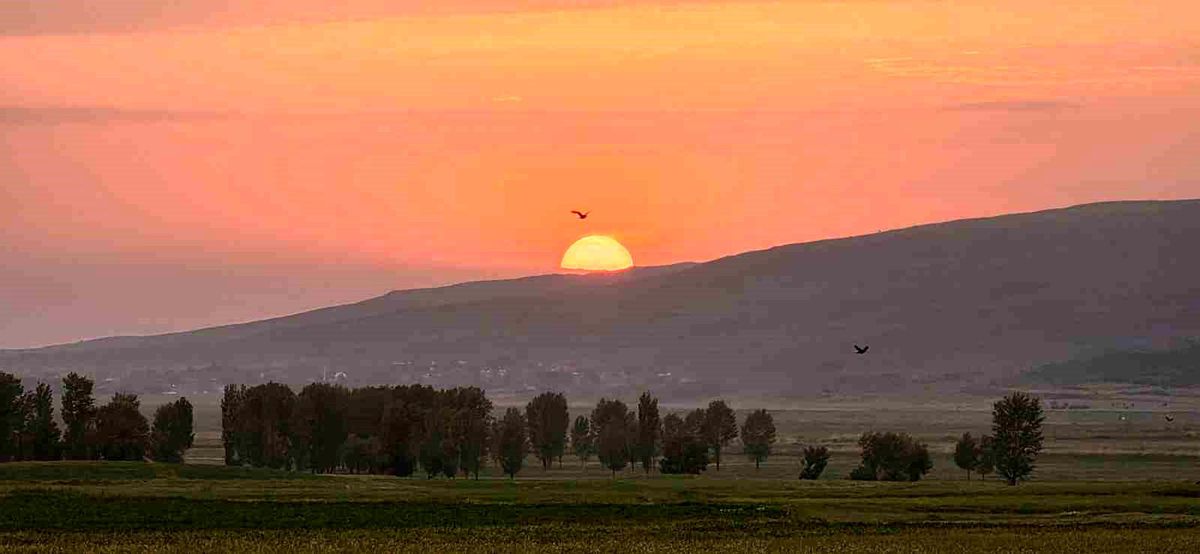 Gölbaşı’nda Büyüleyici Gün Batımı