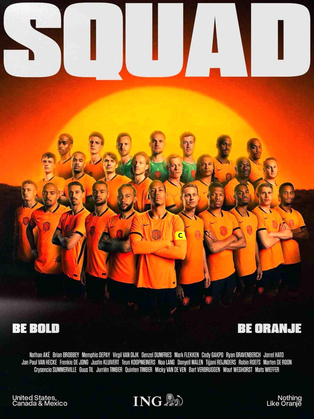 Hollanda’nın 2026 Dünya Kupası Kadrosu Açıklandı