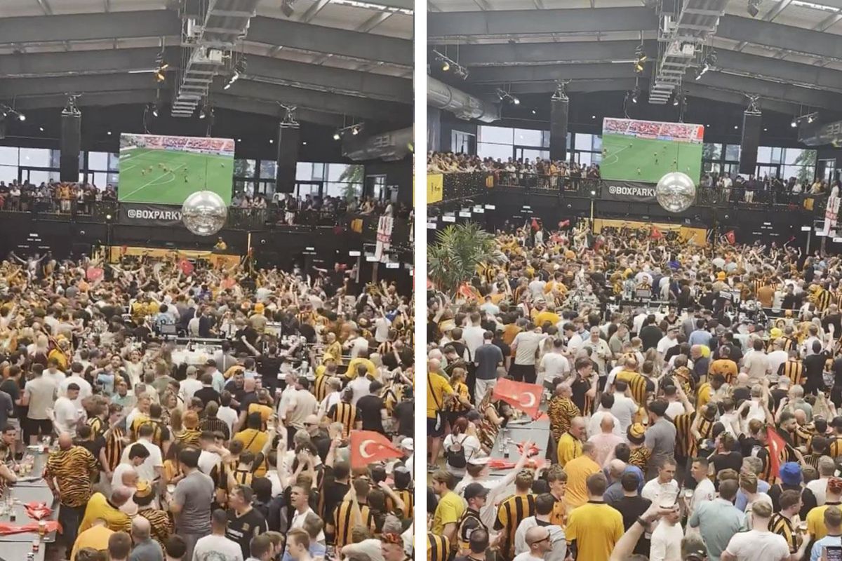 Hull City taraftarları, final maçını Türk bayraklarıyla bekledi, herkes aynı yorumu yaptı