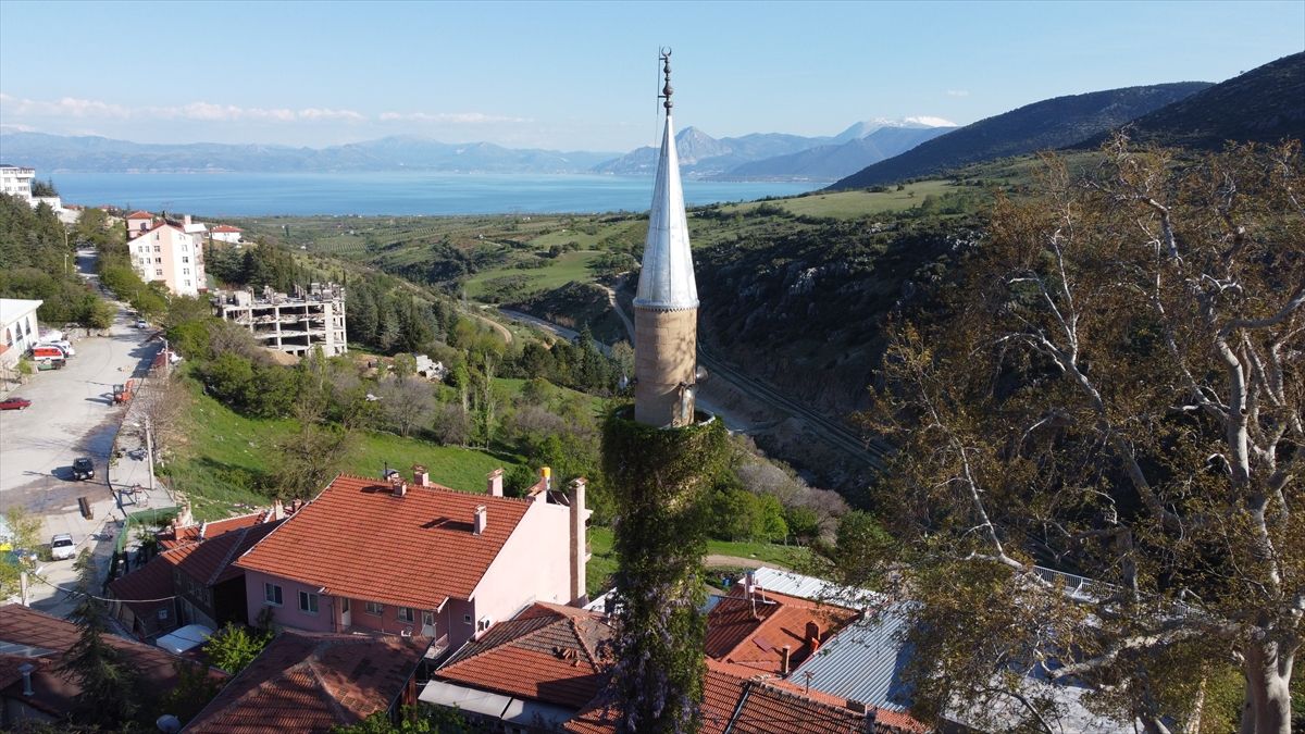 Sarmaşıklı Minare Doğayla Bütünleşti