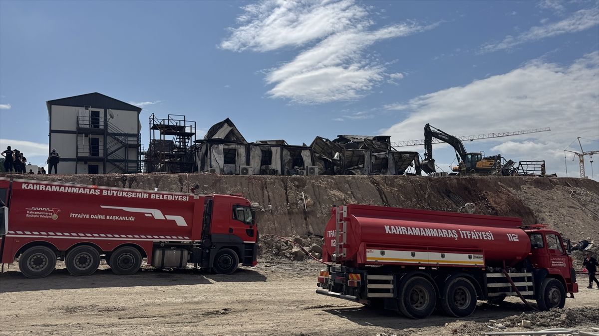 Kahramanmaraş’ta Konteyner Yangını: 1 Ölü, 7 Yaralı