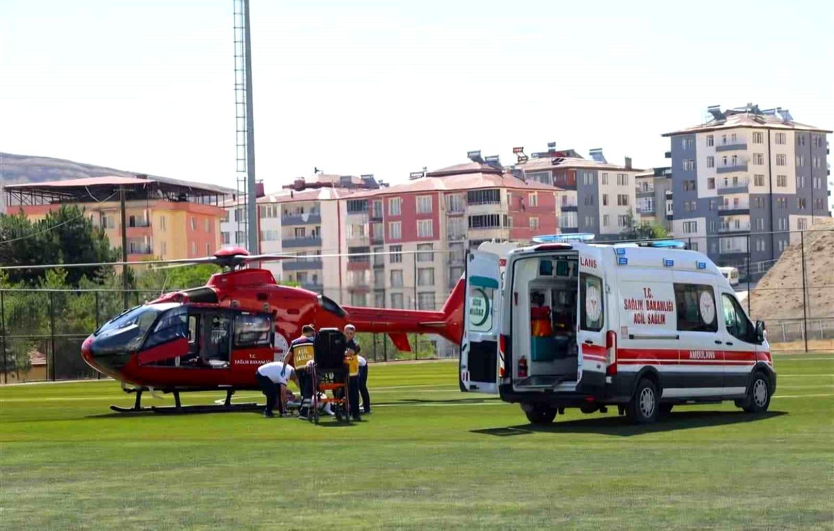 Kalp Krizi Geçiren Hasta Hava Ambulansıyla Sevk Edildi