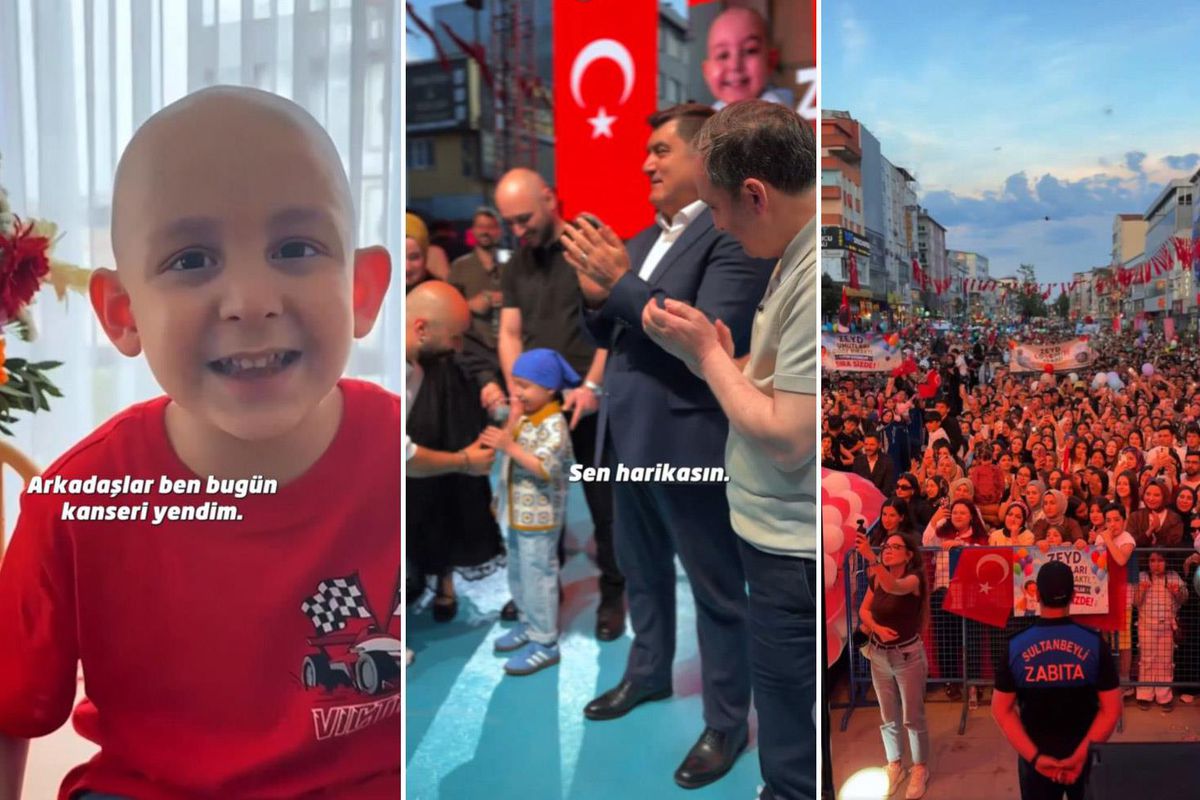 Kanseri yenen minik Zeyd’in en büyük hayali gerçek oldu