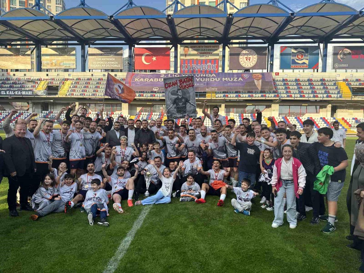 Karabük 1.Amatör Lig’de şampiyon Safranboluspor