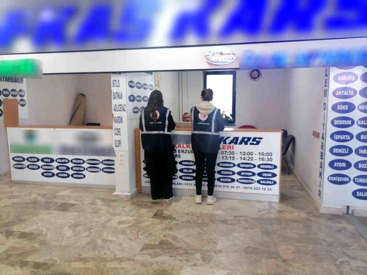 Kars’ta şehirlerarası otobüs firmalarına sıkı denetim