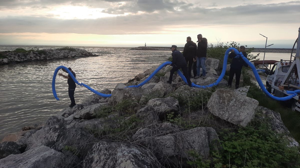 Cide’de Kimyasal Atık Temizliği Başladı