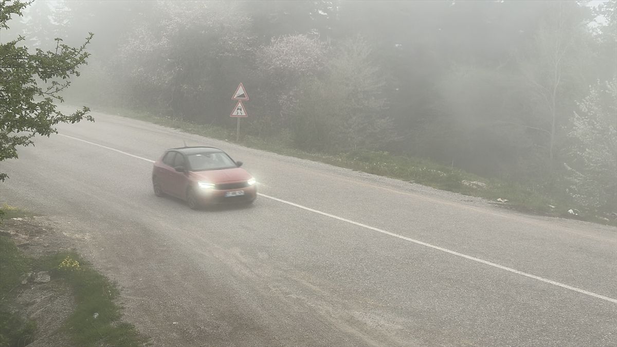 Kastamonu’da Sis Trafiği Yavaşlattı
