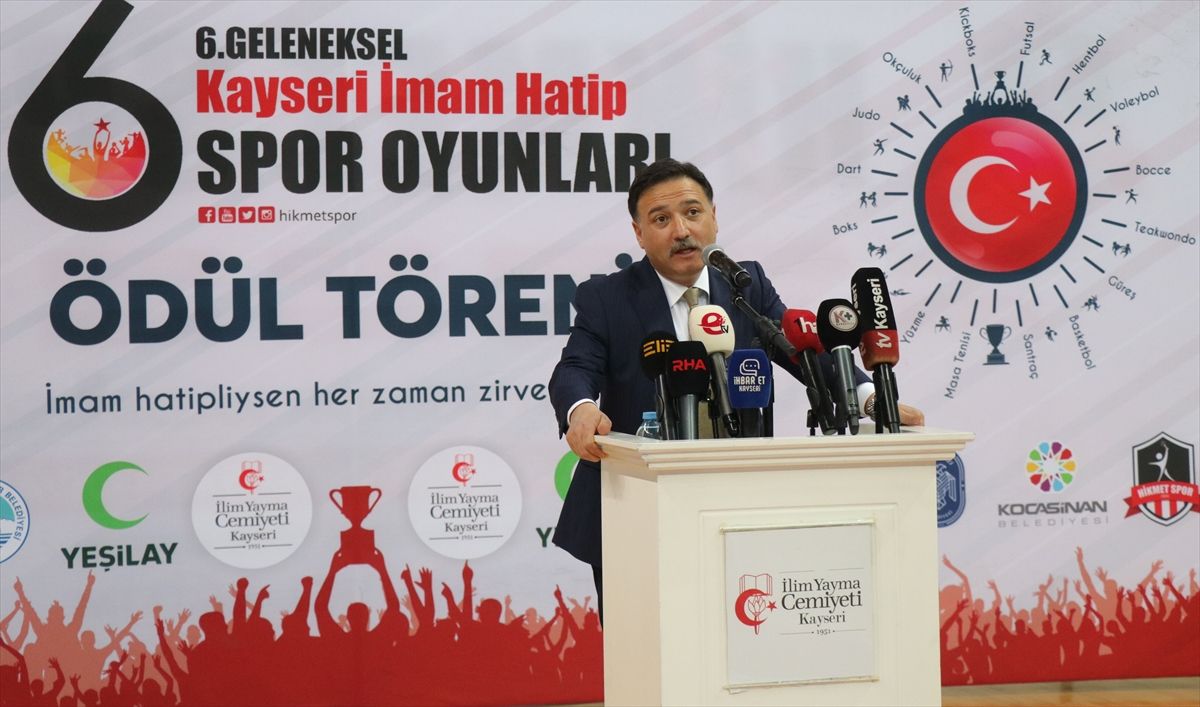Kayseri İmam Hatip Spor Oyunları’nda Kapanış Töreni