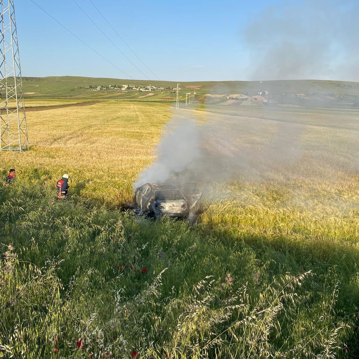 Kilis’te Otomobil Tarlaya Savruldu, 6 Yaralı