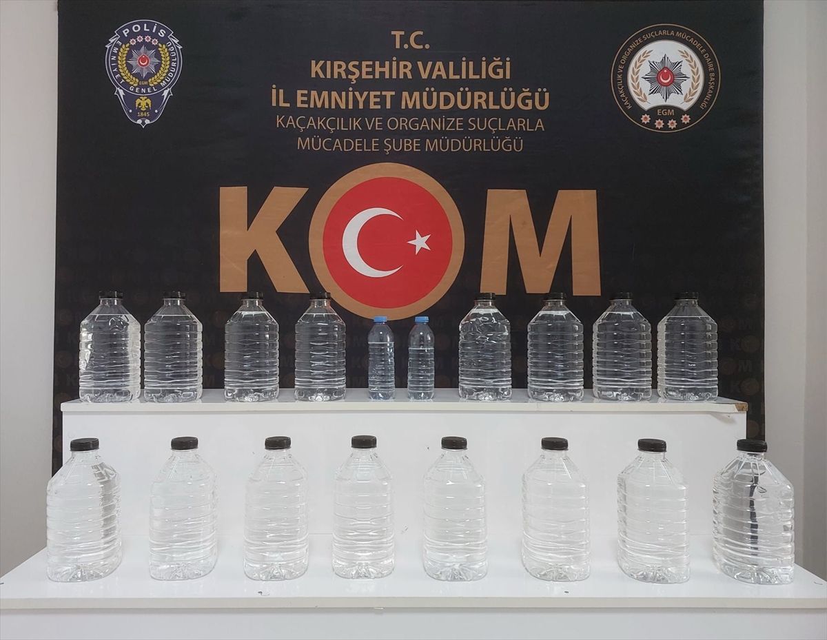 Kırşehir’de 40 Litre Etil Alkol Ele Geçirildi